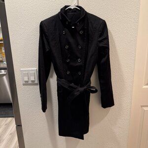 Women's Black Trenchcoat